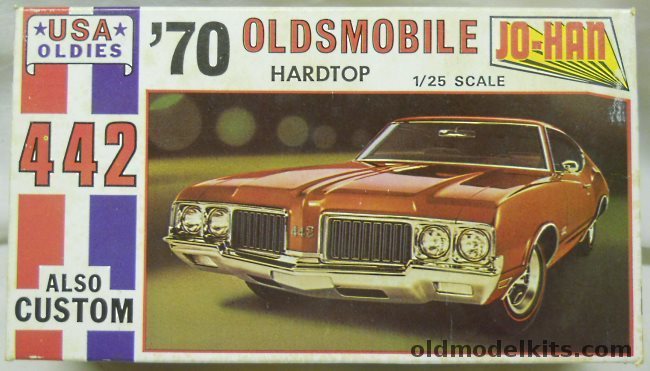 Jo-Han 1/25 1970 Oldsmobile Cutlass 442 Stock or Custom, C5070 plastic model kit